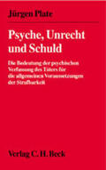 Plate |  Psyche, Unrecht und Schuld | Buch |  Sack Fachmedien