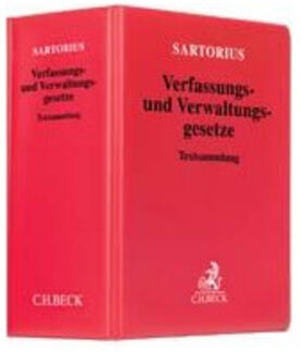 Sartorius | Verfassungs- und Verwaltungsgesetze, ohne Fortsetzungsbezug | Loseblattwerk | sack.de