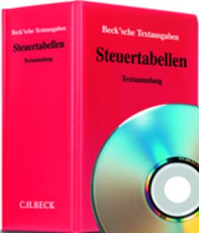 Steuertabellen, m. CD-ROM, ohne Fortsetzungsbezug | Loseblattwerk | sack.de