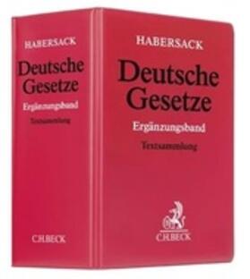 Habersack | Deutsche Gesetze Ergänzungsband, ohne Fortsetzungsbezug | Loseblattwerk | sack.de