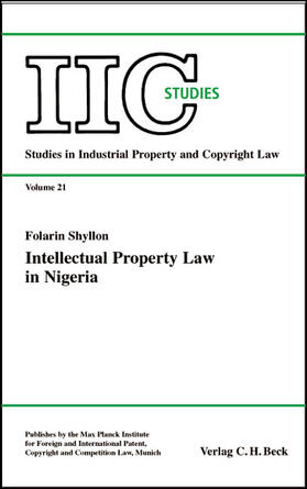 Schricker / Shyllon | Intellectual Property Law in Nigeria | Buch | 978-3-406-51279-7 | sack.de