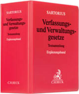 Sartorius | Verfassungs- und Verwaltungsgesetze Ergänzungsband, ohne Fortsetzungsbezug | Loseblattwerk | sack.de