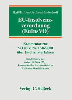 Hass / Haß / Huber |  EU-Insolvenzverordnung | Buch |  Sack Fachmedien