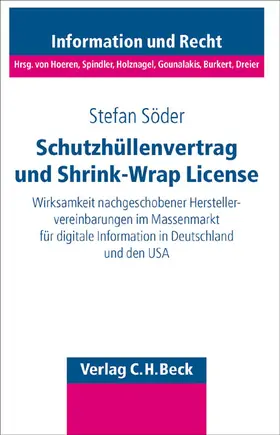 Söder |  Schutzhüllenvertrag und Shrink-Wrap-License | Buch |  Sack Fachmedien
