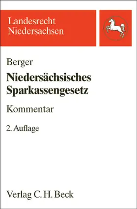 Berger |  Niedersächsisches Sparkassengesetz. NSpG | Buch |  Sack Fachmedien