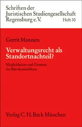 Manssen |  Verwaltungsrecht als Standortnachteil? | Buch |  Sack Fachmedien