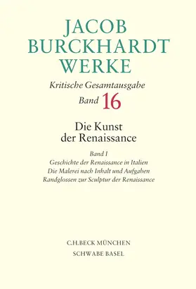 Burckhardt |  Jacob Burckhardt Werke | Buch |  Sack Fachmedien