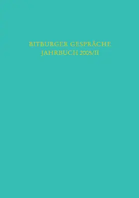 Stiftung Gesellschaft für Rechtspolitik / Stiftung Gesellschaft für Rechtspolitik, Trier |  Bitburger Gespräche  Jahrbuch 2005/II | Buch |  Sack Fachmedien