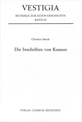 Marek |  Die Inschriften von Kaunos | Buch |  Sack Fachmedien