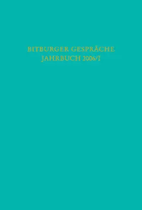 Stiftung Gesellschaft für Rechtspolitik, Trier |  Bitburger Gespräche  Jahrbuch 2006/I | Buch |  Sack Fachmedien