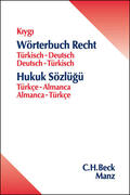 Kiygi |  Wörterbuch Recht Türkisch-Deutsch / Deutsch-Türkisch | Buch |  Sack Fachmedien