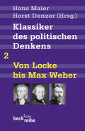Maier / Denzer |  Klassiker des politischen Denkens 02I: Von John Locke bis Max Weber | Buch |  Sack Fachmedien