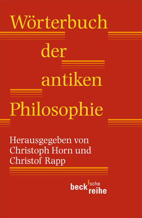 Horn / Rapp |  Wörterbuch der antiken Philosophie | Buch |  Sack Fachmedien