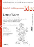 Raulff / Seemann / Schmidt-Glintzer |  Zeitschrift für Ideengeschichte Heft II/2 Sommer 2008: Letzte Worte | Buch |  Sack Fachmedien