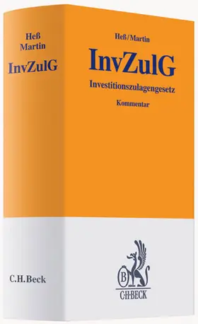 Heß / Martin |  Investitionszulagengesetz. InvZulG | Buch |  Sack Fachmedien