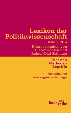 Nohlen / Schultze |  Lexikon der Politikwissenschaft 2 / N-Z | Buch |  Sack Fachmedien