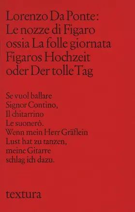 Da Ponte |  Le Nozze di Figaro ossia La Folle Giornata. Figaros Hochzeit oder Der tolle Tag | Buch |  Sack Fachmedien