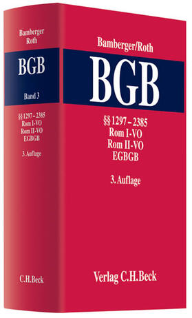 Bamberger / Roth | Kommentar zum Bürgerlichen Gesetzbuch: BGB | Buch | 978-3-406-60933-6 | sack.de