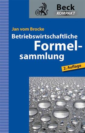Brocke | Betriebswirtschaftliche Formelsammlung | E-Book | sack.de
