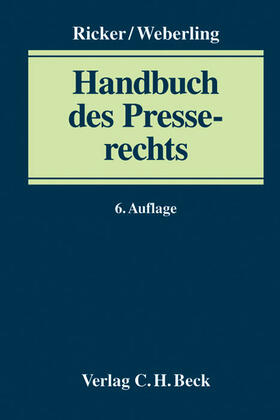 Löffler / Ricker / Weberling |  Handbuch des Presserechts | Buch |  Sack Fachmedien