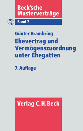 Brambring | Ehevertrag und Vermögenszuordnung unter Ehegatten | Buch | 978-3-406-63191-7 | sack.de