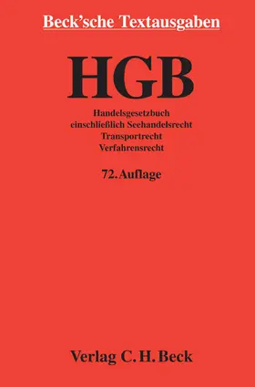  Handelsgesetzbuch: HGB | Buch |  Sack Fachmedien