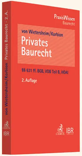 Wietersheim / Korbion | Privates Baurecht | Buch | 978-3-406-63459-8 | sack.de