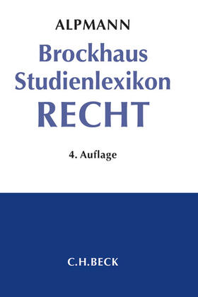 Alpmann / Alpmann-Pieper / Krüger |  Brockhaus Studienlexikon Recht | Buch |  Sack Fachmedien