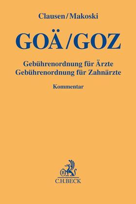 Clausen/Schroeder-Printzen | GOÄ / GOZ | Buch | 978-3-406-63780-3 | sack.de