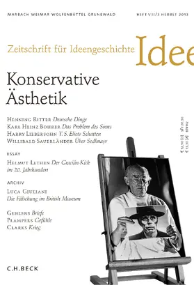 Lepper / Schlak |  Zeitschrift für Ideengeschichte | Buch |  Sack Fachmedien