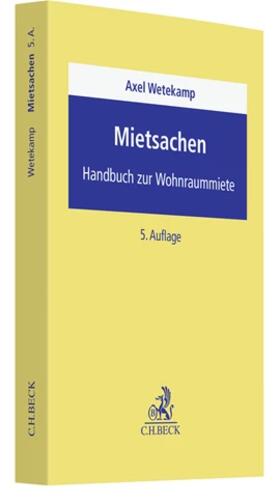 Wetekamp |  Mietsachen | Buch |  Sack Fachmedien