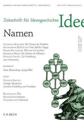 Rahden / Sommer |  Zeitschrift für Ideengeschichte Heft VII/1 Frühjahr 2013 | eBook | Sack Fachmedien