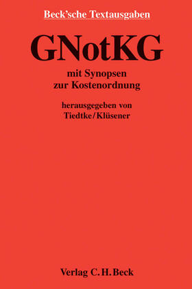 Tiedtke / Klüsener |  GNotKG | Buch |  Sack Fachmedien