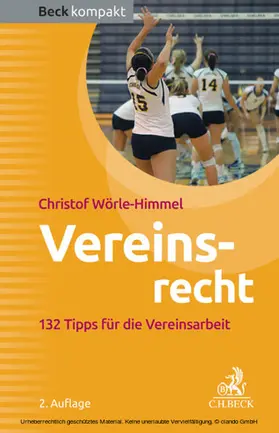 Wörle-Himmel |  Vereinsrecht | eBook | Sack Fachmedien