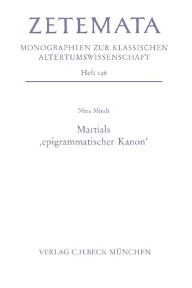 Mindt |  Martials 'epigrammatischer Kanon' | eBook | Sack Fachmedien