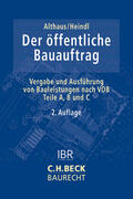 Althaus / Heindl / Bartsch |  Der öffentliche Bauauftrag | Buch |  Sack Fachmedien
