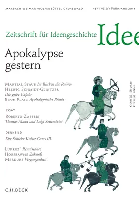 Dutt / Staub |  Zeitschrift für Ideengeschichte Heft VIII/1 Frühjahr 2014 | eBook | Sack Fachmedien