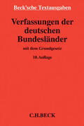  Verfassungen der deutschen Bundesländer | Buch |  Sack Fachmedien