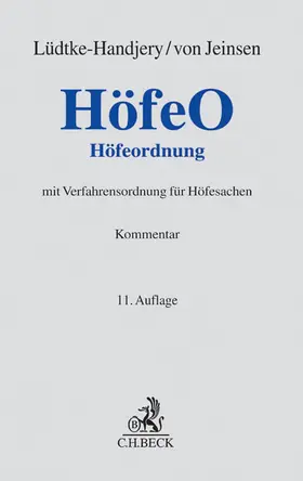 Lange / Wulff / Lüdtke-Handjery |  Höfeordnung: HöfeO | Buch |  Sack Fachmedien