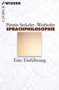 Stekeler-Weithofer |  Sprachphilosophie | eBook | Sack Fachmedien