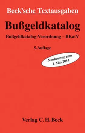  Bußgeldkatalog | Buch |  Sack Fachmedien