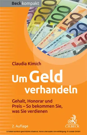 Kimich |  Um Geld verhandeln | eBook | Sack Fachmedien