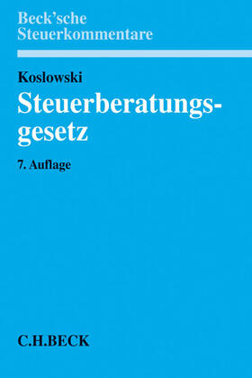 Koslowski / Gehre | Koslowski, G: Steuerberatungsgesetz | Buch | 978-3-406-67940-7 | sack.de