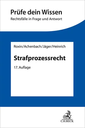 Roxin / Achenbach / Jäger |  Strafprozessrecht | Buch |  Sack Fachmedien