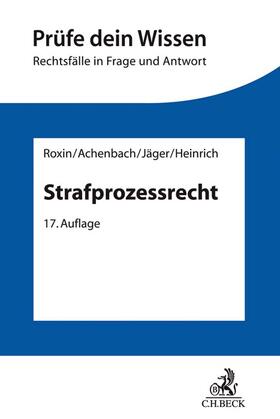 Roxin / Achenbach / Jäger | Strafprozessrecht | Buch | 978-3-406-68057-1 | sack.de