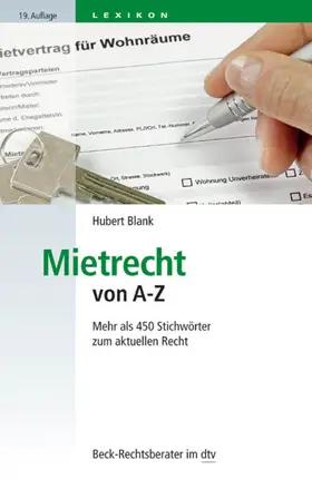 Blank |  Mietrecht von A-Z | eBook | Sack Fachmedien