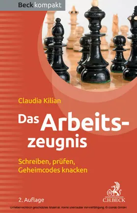 Kilian |  Das Arbeitszeugnis | eBook | Sack Fachmedien