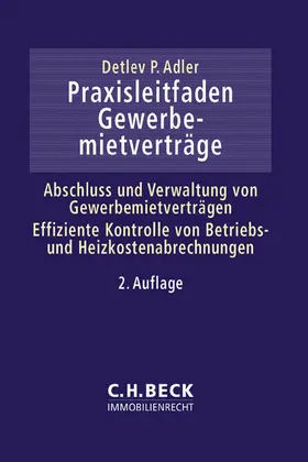Adler |  Praxisleitfaden Gewerbemietverträge | Buch |  Sack Fachmedien