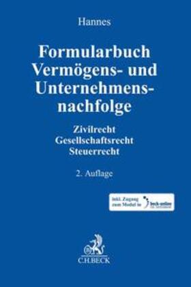 Hannes | Formularbuch Vermögens- und Unternehmensnachfolge | Medienkombination | 978-3-406-68465-4 | sack.de