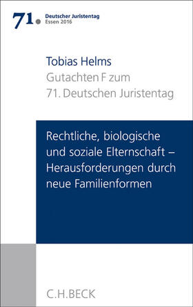 Helms |  Verhandlungen des 71. Deutschen Juristentages Essen 2016 | Buch |  Sack Fachmedien